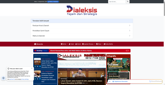Security scan screenshot of https://dialeksis.com