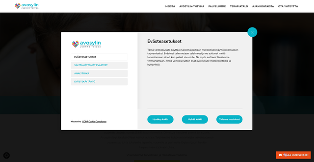 Security scan screenshot of https://avosylin.fi