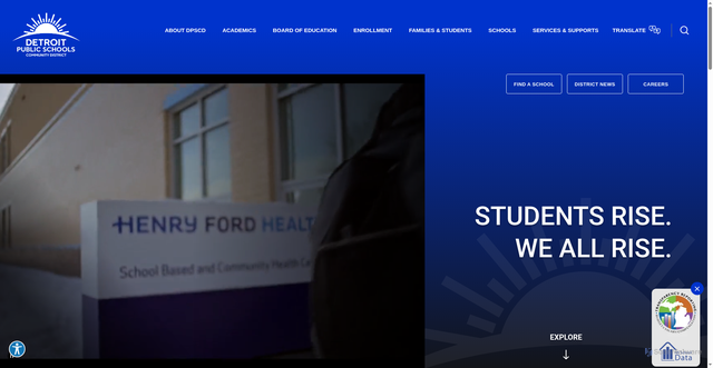 Security scan screenshot of https://detroitk12.org