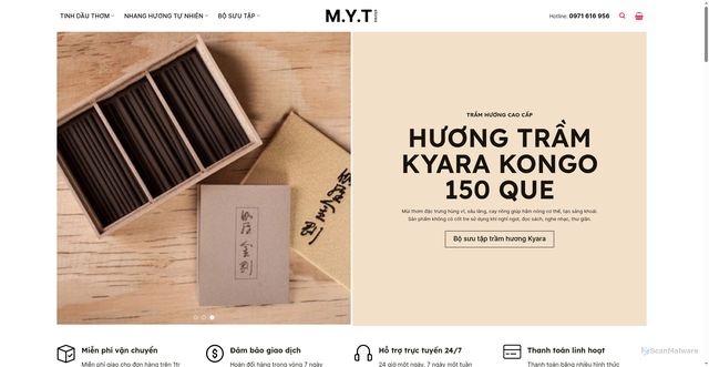Security scan screenshot of https://mytstores.com/