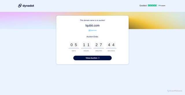 Security scan screenshot of https://lqubit.com/