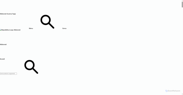 Security scan screenshot of https://genova.repubblica.it