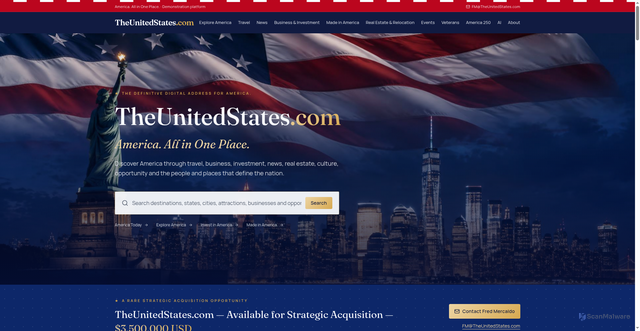 Security scan screenshot of https://theunitedstates.com/
