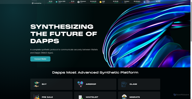 Security scan screenshot of https://dappsauth.web.app/