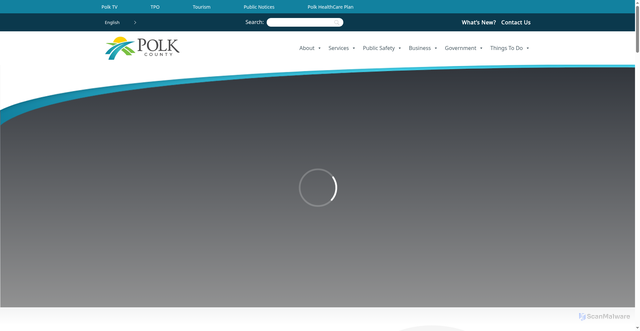Security scan screenshot of https://www.polk-county.net/