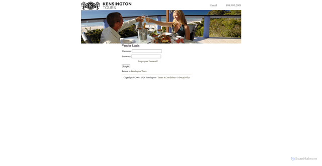 Security scan screenshot of https://media.kensingtontours.com