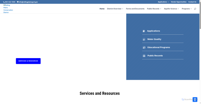 Security scan screenshot of https://rollingplainsgcd.gov/