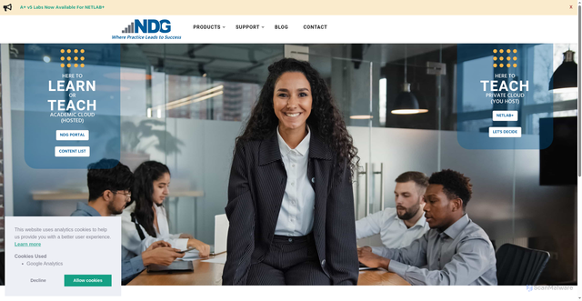 Security scan screenshot of https://netdevgroup.com
