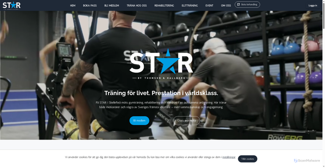 Security scan screenshot of https://starbyth.se