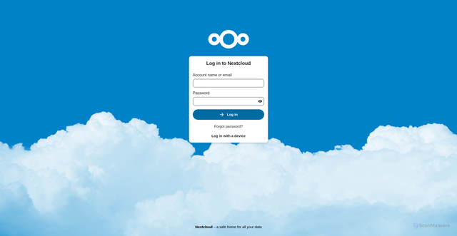 Security scan screenshot of https://cloud.design-union.co.uk/index.php/login
