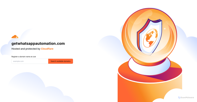 Security scan screenshot of https://getwhatsappautomation.com/
