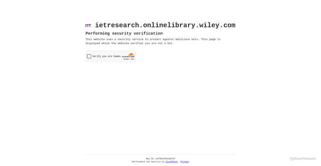 Security scan screenshot of https://ietresearch.onlinelibrary.wiley.com