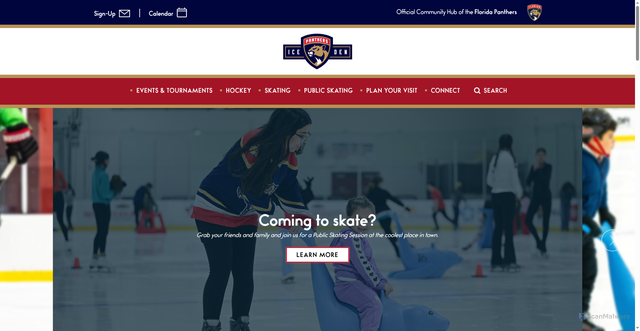 Security scan screenshot of https://www.panthersiceden.com/