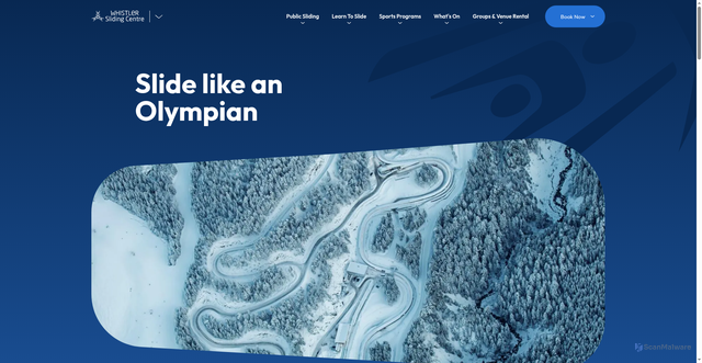 Security scan screenshot of https://www.whistlerslidingcentre.com/