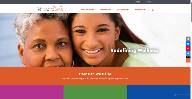 Security scan screenshot of https://www.villagecare.org/