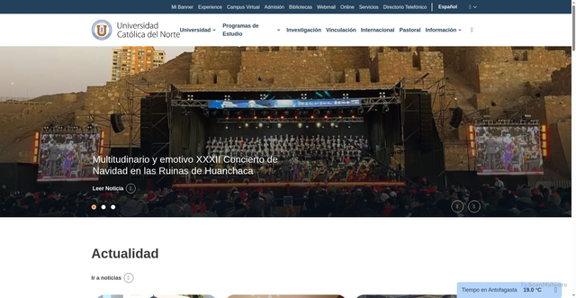 Security scan screenshot of https://ucn.cl