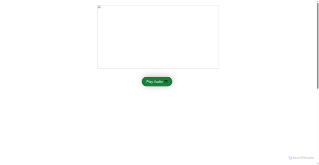 Security scan screenshot of account-audiomsg.wixsite.com