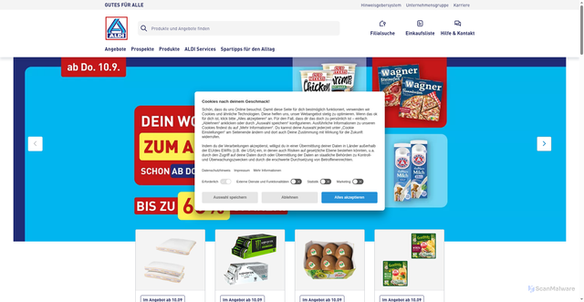Security scan screenshot of aggregator.service.usercentrics.eu