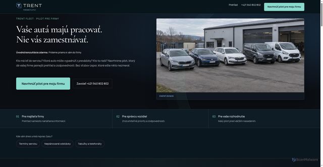 Security scan screenshot of http://trent-fleet.pages.dev/