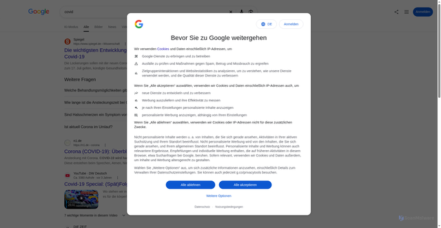 Security scan screenshot of https://ione65.web.app/