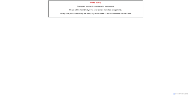 Security scan screenshot of https://reservation.arizonagrandresort.com