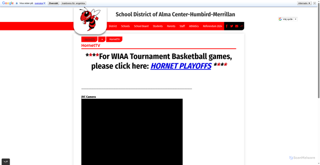 Security scan screenshot of www.lincolnhornets.org