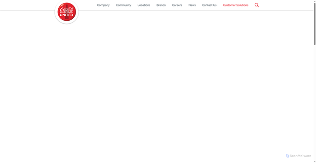 Security scan screenshot of https://cocacolaunited.com/