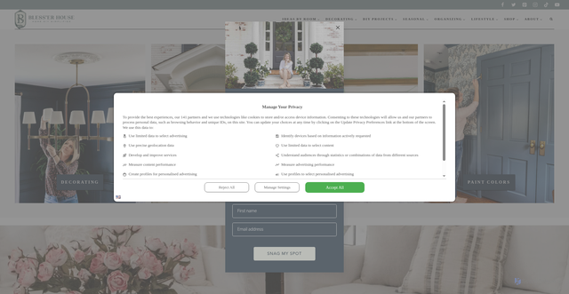 Security scan screenshot of https://blesserhouse.com