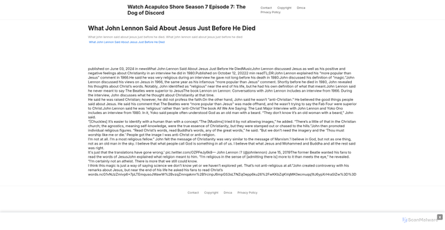 Security scan screenshot of https://coxandcoheahugo-wwnpchjdl2.edgeone.app/13502-what-john-lennon-said-about-jesus-just-before-he-died.html