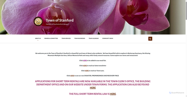 Security scan screenshot of https://stanfordny.gov/