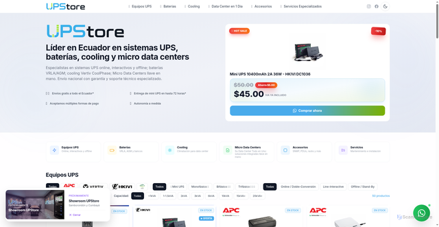 Security scan screenshot of https://upstore-web.pages.dev/