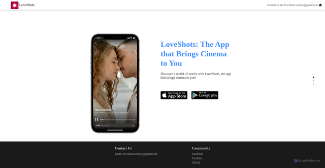 Security scan screenshot of https://www.loveshots.fun/