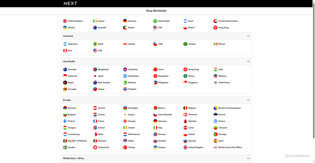 Security scan screenshot of https://next.de