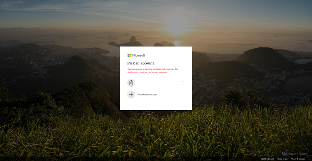 Security scan screenshot of https://zilotti.com/vm.microsoft/auth/index.php