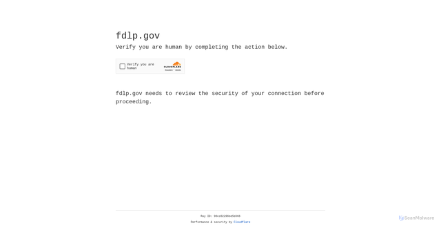 Security scan screenshot of https://fdlp.gov/