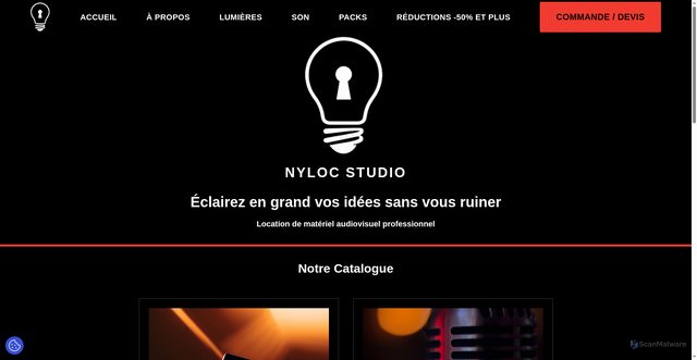 Security scan screenshot of http://nylocstudio.fr/