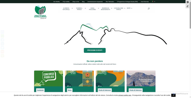 Security scan screenshot of https://www.pnab.it/