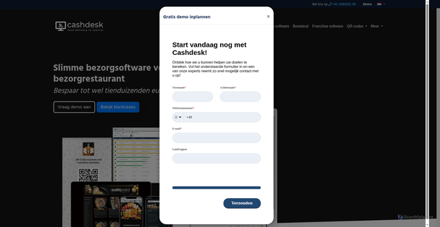Security scan screenshot of https://cashdesk.nl