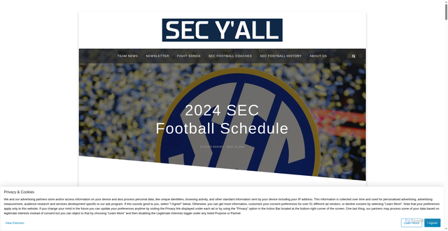 Security scan screenshot of https://secyall.com/2024/05/14/2024-sec-football-schedule/