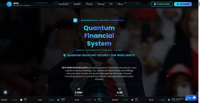 Security scan screenshot of https://qfsweb3-blockchain.vercel.app/