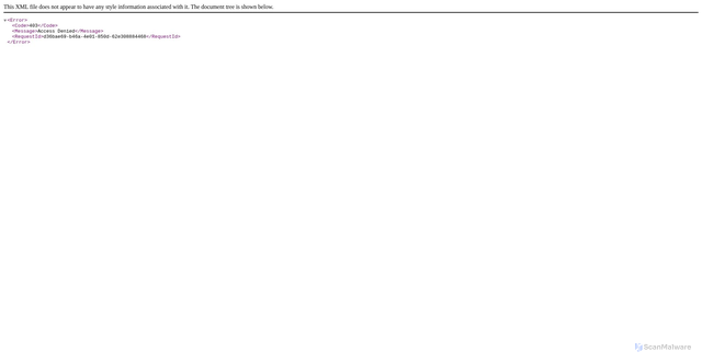Security scan screenshot of https://store-032-lb.blobstore-apple.com.akadns.net