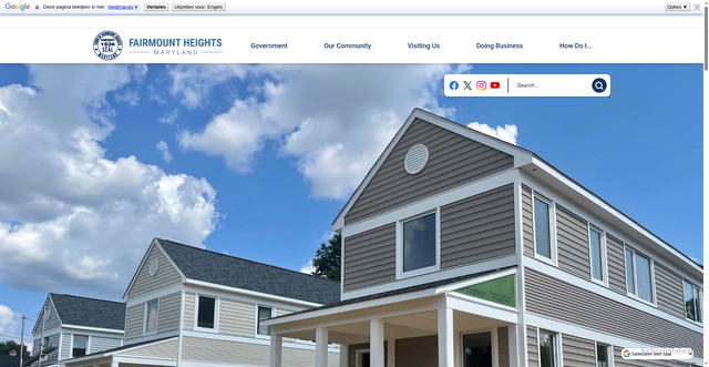 Security scan screenshot of https://fairmountheightsmd.gov/