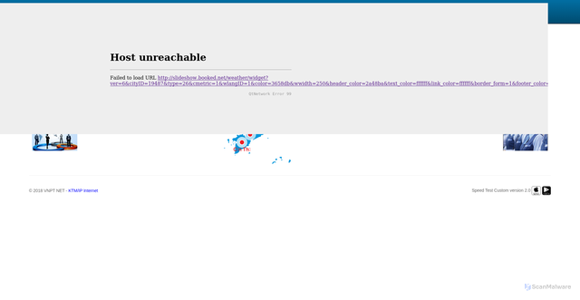 Security scan screenshot of https://speedtest7.vtn.com.vn
