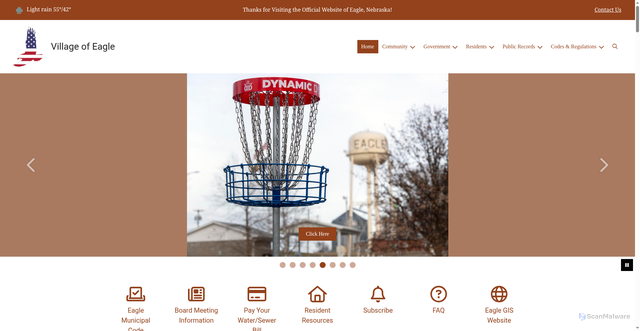 Security scan screenshot of https://eaglene.gov/