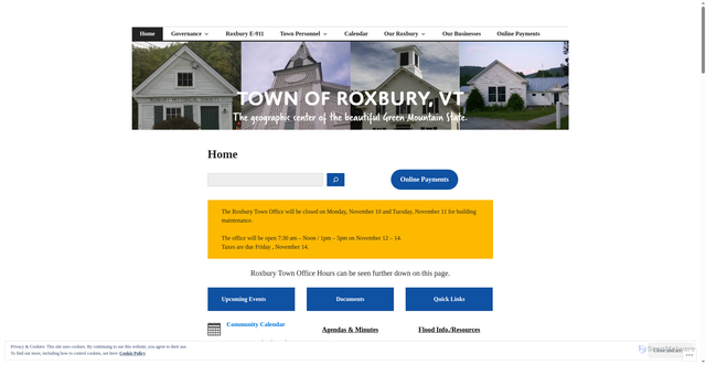 Security scan screenshot of https://roxburyvt.org/