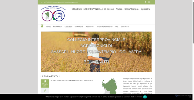 Security scan screenshot of https://www.agrotecnicisassarinuoro.it