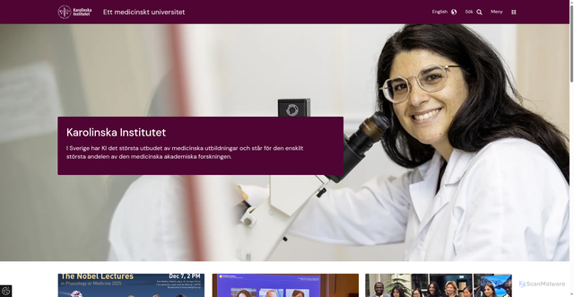 Security scan screenshot of https://ki.se/