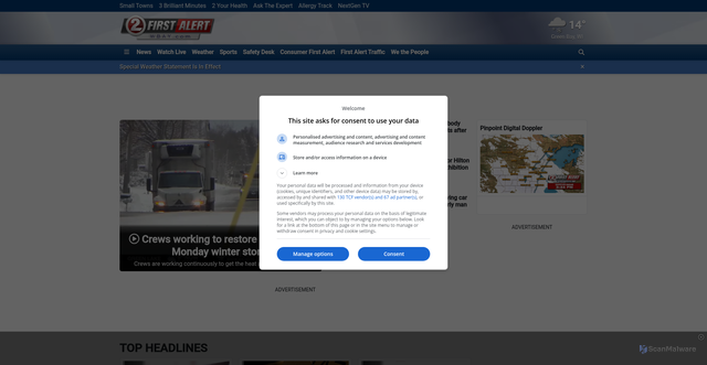 Security scan screenshot of https://wbay.com