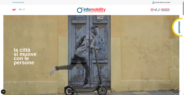 Security scan screenshot of https://www.infomobility.pr.it