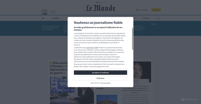 Security scan screenshot of https://vinciautoroute-impayes-fr.com/